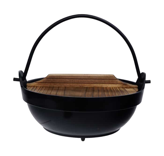 Zwarte Kookpot met Houten Deksel - Tokyo Design Kitchen - 16cm | Tokyo Design Studio
