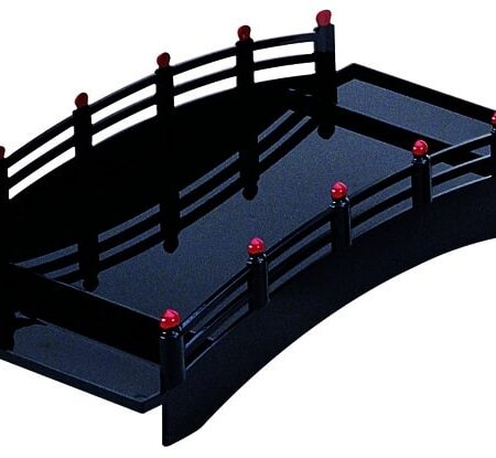 Zwarte Lakwerk Brug - Decoratieve Japanse Stijl - 43 x 21.5 x 11cm | Tokyo Design Studio