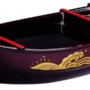 Zwarte Lakwerk Sushi Boot - 45 x 18cm | Tokyo Design Studio