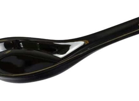 Zwarte Lepel - Black Series - Porselein - 12.5 x 4 cm | The Oriental Selection