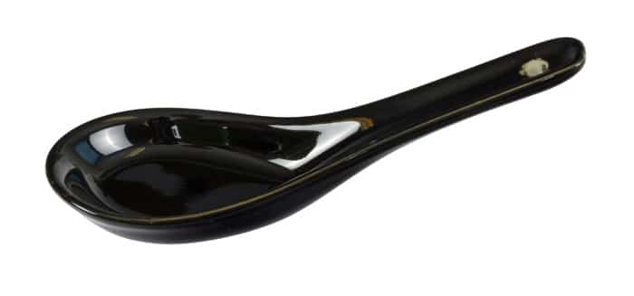Zwarte Lepel - Black Series - Porselein - 12.5 x 4 cm | The Oriental Selection