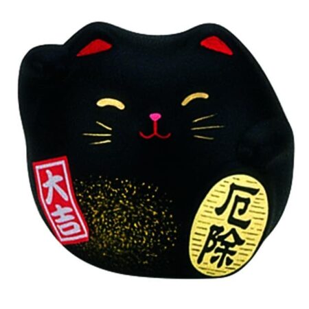 Zwarte Lucky Cat Figuur - The Oriental Shop - 5.5cm | Tokyo Design Studio
