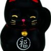 Zwarte Lucky Cats Figuur - Oosterse Geluksbrenger - 5.2cm | Tokyo Design Studio
