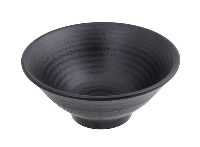 Zwarte Melamine Kom - 325ml - 14.2 x 6.35cm | Tokyo Design Studio