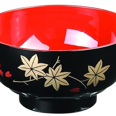 Zwarte Plastic Kom - Lacquerware - 11.5 x 6.5 cm | Tokyo Design Studio