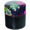 Zwarte Theeblik - Lacquerware - Bloemenmotief - 8.8 x 10cm | Tokyo Design Studio