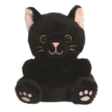 Zwarte kat knuffeltje 13 cm - Palm Pals | Palm Pals