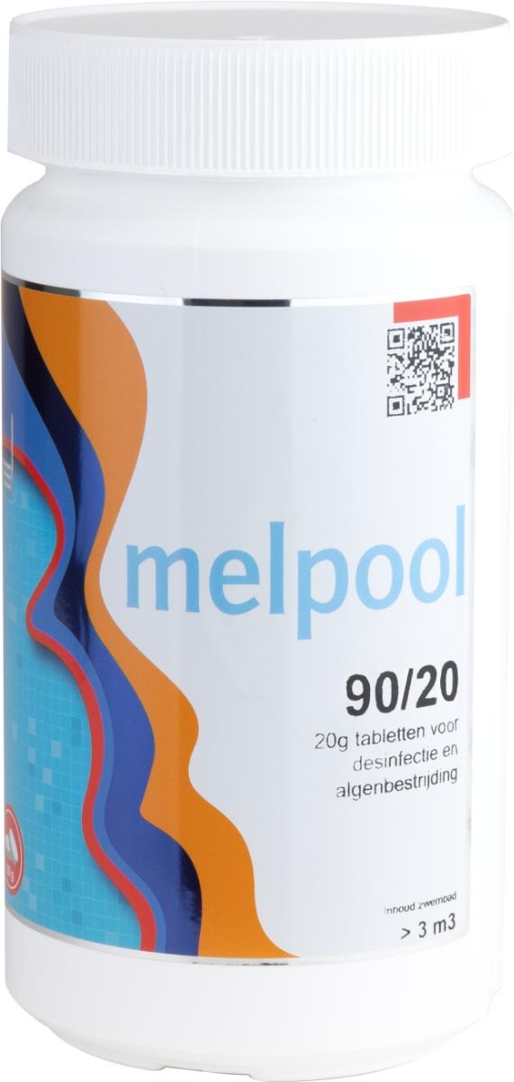 Zwembad chloor 20 grams 1 kg - Melpool kleine chloortabletten | Melpool
