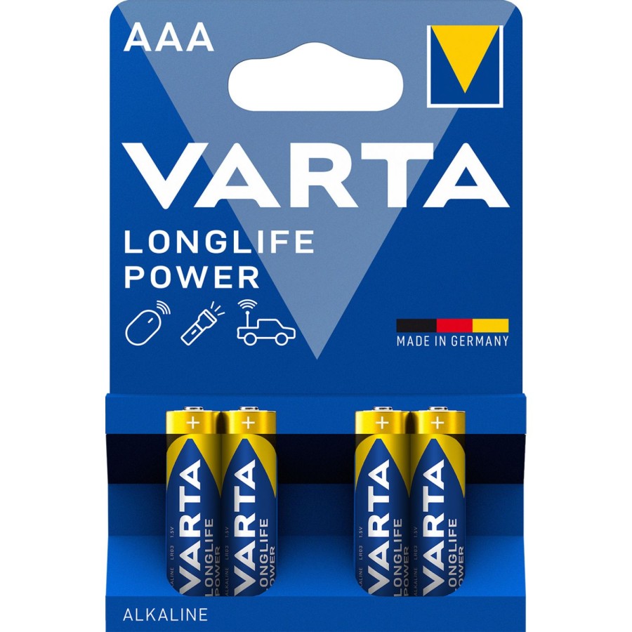 batterij AAA 4x varta alkaline longlife power | Varta