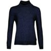 damestrui Pendle roll collar navy brown ruit | Barbour