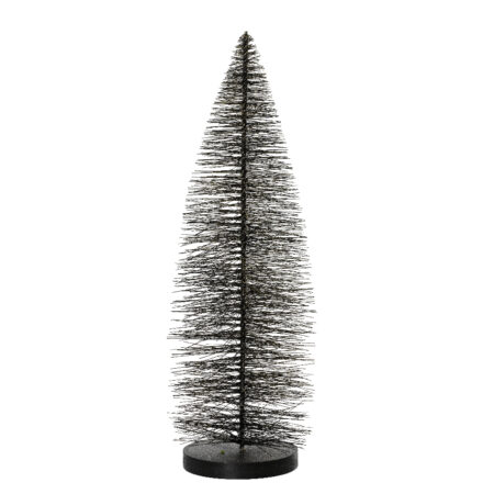 everlands kunstkerstboom 30cm zwart met goud | Decoris