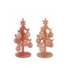 everlands kunstkerstboom Sparkly nude 15cm 2 assorti | Merkloos
