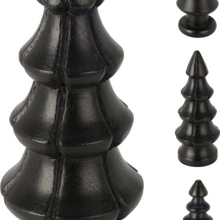 everlands kunstkerstboom mangohout h15cm zwart | Home & Styling