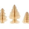 everlands kunstkerstboom papier Foldy 3-delig off-white | HBX natural living