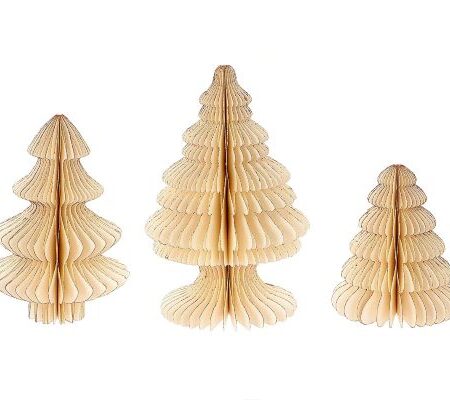 everlands kunstkerstboom papier Foldy 3-delig off-white | HBX natural living