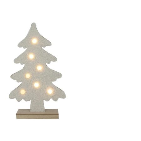 everlands kunstkerstboom teddy 7xLED creme 45cm | Svenska Living
