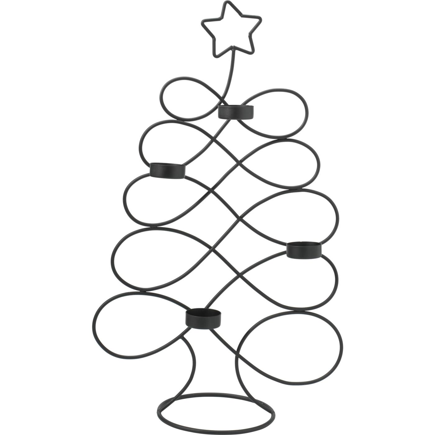 everlands kunstkerstboom theelichthouder 48cm | Home & Styling