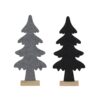 everlands kunstkerstboom vilt 54cm zwart of grijs | Svenska Living