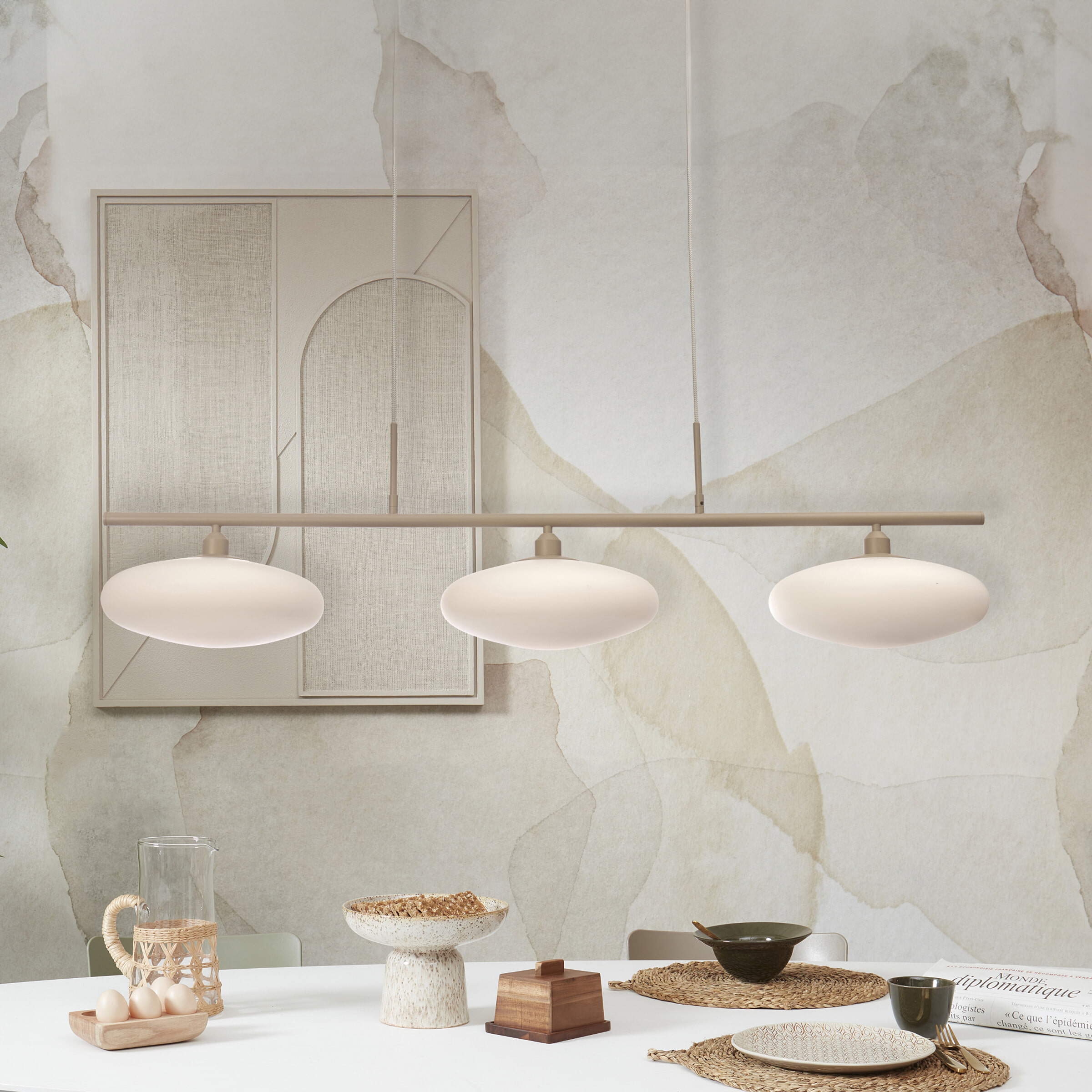 its about RoMi Hanglamp Sapporo 3-lamps - Wit | it's about RoMi