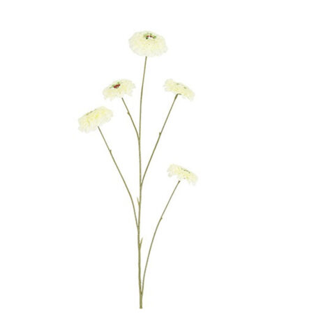 kunstbloem Zinnia wit |