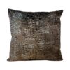 kussen fluweel croco bruin |