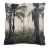 kussen fluweel palm groen |