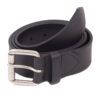 matt leren riem black | Barbour