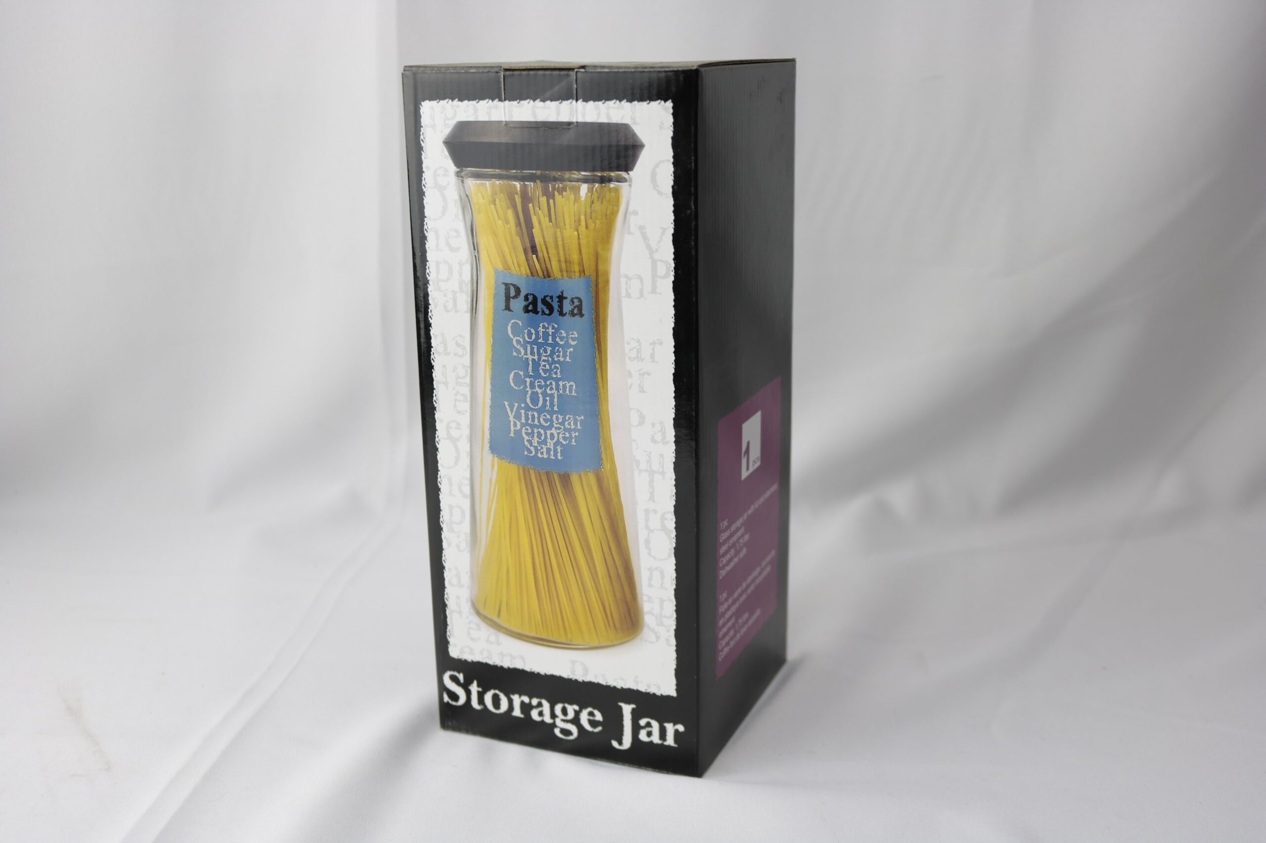 voorraadpot met tekst pasta | Merkloos