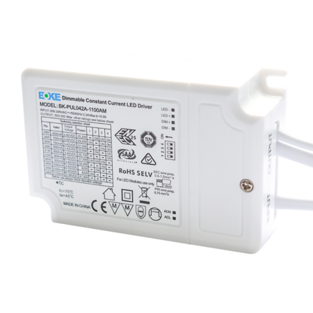 1-10V Dimbare LED Paneel transformator - 36 Watt - Boke driver - DC connector - LED trafo - IP20 voor binnen | HOFTRONIC