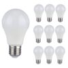 10x E27 LED Lamp - 8.5 Watt 806 lumen - 4000K neutraal wit - Vervangt 60 Watt - E27 fitting - A60 lamp - Grote fitting | V-TAC
