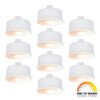 10x LED Module - Dimbaar - 3.8W 220lm - Dim to warm - Vervangt 50 Watt - GU10 fitting - Plat - Universele fitting | HOFTRONIC