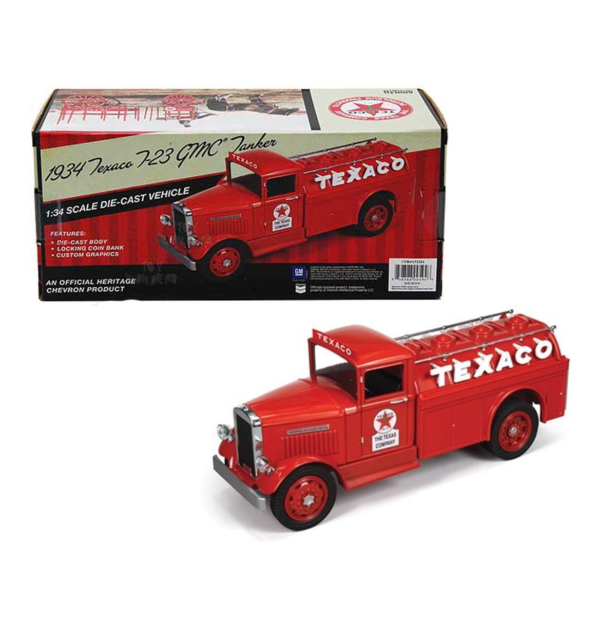 1934 Texaco T-23 GMC 1:33 Tanker - Die-Cast Spaar Pot | Texaco