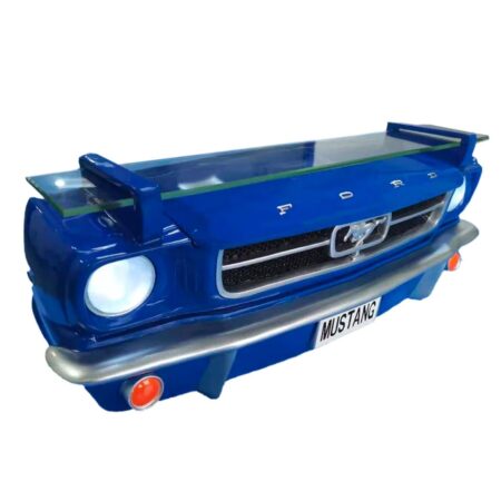 1965 Ford Mustang Voorkant Wandplank Met Verlichting - Blauw | Ford