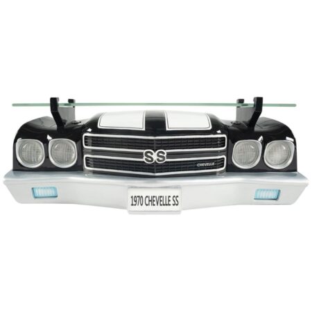1970 Chevrolet Chevelle SS Autoneus Als Muurplank Zwart/Wit | Chevrolet