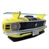1970 Ford Mustang Boss 302 Voorkant Wandplank- Geel/Zwart | Ford