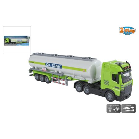 2-Play Vrachtwagen met tankoplegger 38cm | 2-Play