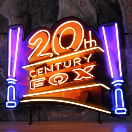 20th Century Fox Logo Neon Verlichting 82 x 67 cm - Oranje