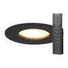 20x Bari inbouwspots - Zwart - Dimbaar - GU10 - 5 Watt 400 lumen - 2700K warm wit - IP65 waterdicht - met dimmer en afstandsbediening - badkamer en woonkamer | HOFTRONIC