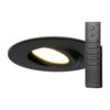20x Napels inbouwspot - Zwart - Dimbaar - 360° Kantelbaar - 39mm inbouwdiepte - 8 Watt 570 lumen - 2700K warm wit - IP65 waterdicht - met dimmer en afstandsbediening | HOFTRONIC