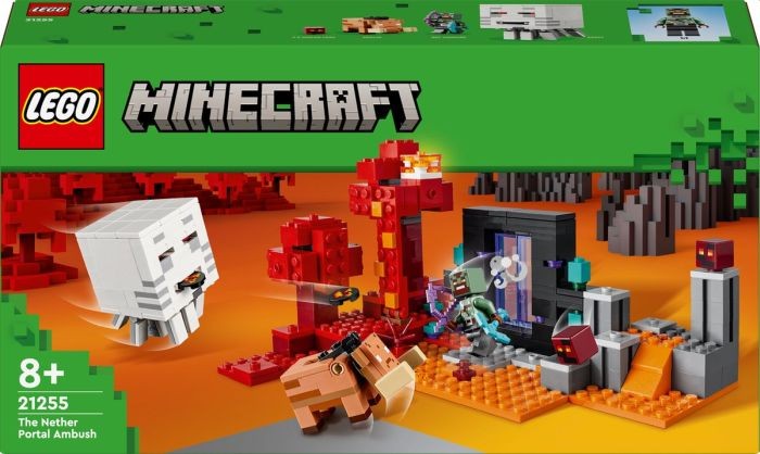21255 Lego Minecraft Hinderlaag Bij Het Nether Portaal | Lego