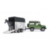 2592 Bruder Jeep Landrover met Paardentrailer | Bruder