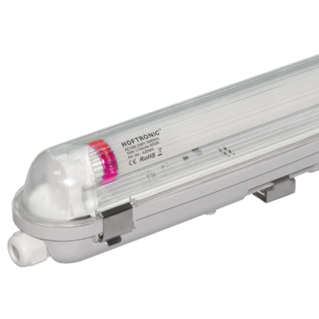 25x LED TL armatuur 120cm - T8 (G13) - 18 Watt 3150 lumen (175lm/W) - 4000K neutraal wit (840) - Koppelbaar - Flikkervrij - IP65 Waterdicht | HOFTRONIC