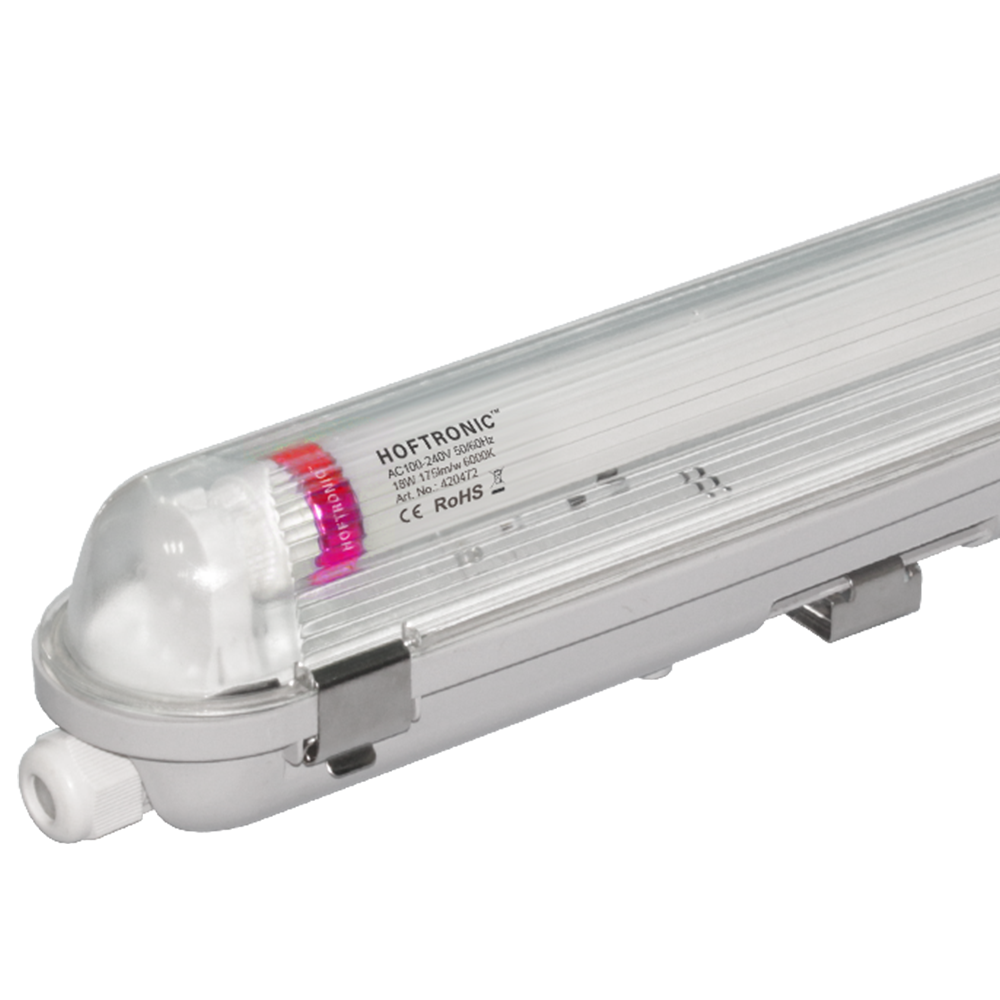 25x LED TL armatuur 120cm - T8 (G13) - 18 Watt 3150 lumen (175lm/W) - 6000K daglicht wit (860) - Koppelbaar - Flikkervrij - IP65 waterdicht | HOFTRONIC