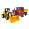 2752 Bruder Man TGA kiepauto met gele shovel FR130 | Bruder