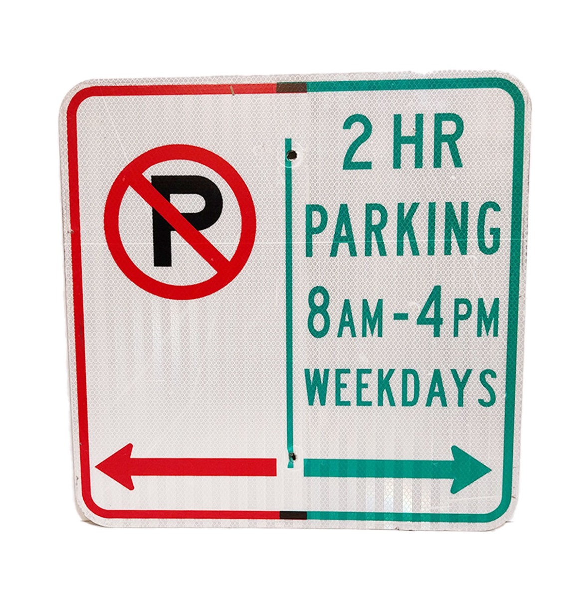 2HR Parking Weekdays Verkeersbord - Origineel - 45 x 45 cm | The Dutch Pickers