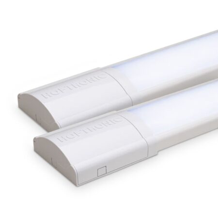 2x LED Batten 60cm - 18W 2520lm (140lm/W) - 6500K daglicht wit - Vervangt 160W - Samsung SMD LED chips - Flikkervrij - IP20 Stofdicht - Onderbouwverlichting | HOFTRONIC