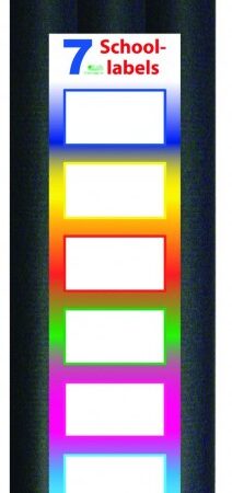 3-pak Kaftpapier Zwart met Labels |