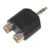 3.5mm stereo verloop naar 2x cinch stekkers | Audio Dynavox