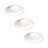3x Lugo LED inbouwspots Trimless - Wit - Dimbaar - 5 Watt 450 Lumen - 2700K Warm Wit Licht - Kantelbaar - IP65 - Voor Binnen & Buiten | HOFTRONIC