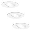 3x Pittsburg LED Inbouwspots - 4W 345lm - 6500K - Dimbaar Kantelbaar - Wit | HOFTRONIC
